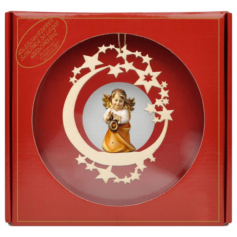 angelo cuore con lanterna stella luna + box rega