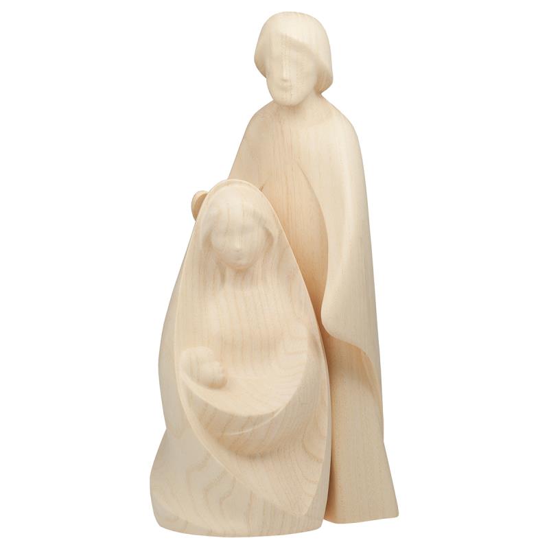 natività la gioia 2 pezzi. 18 cm.scolpito in leg