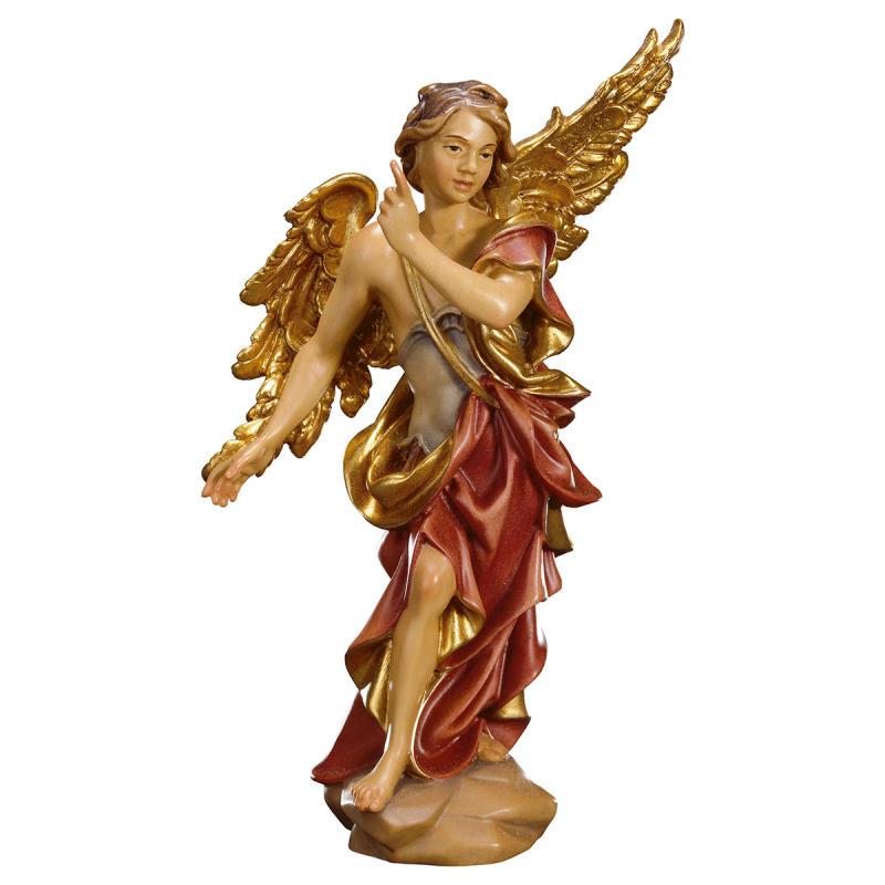 ul angelo annunciatore. 8 cm.scolpito in legno di