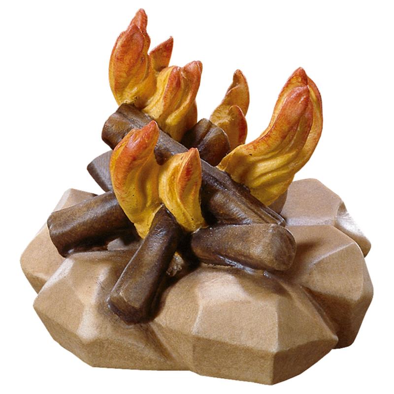 ul fuoco. 15 cm.scolpito in legno di acero.