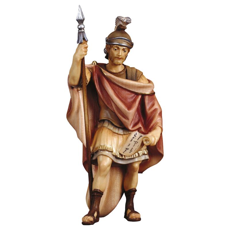 ul soldato romano. 23 cm.scolpito in legno di acer