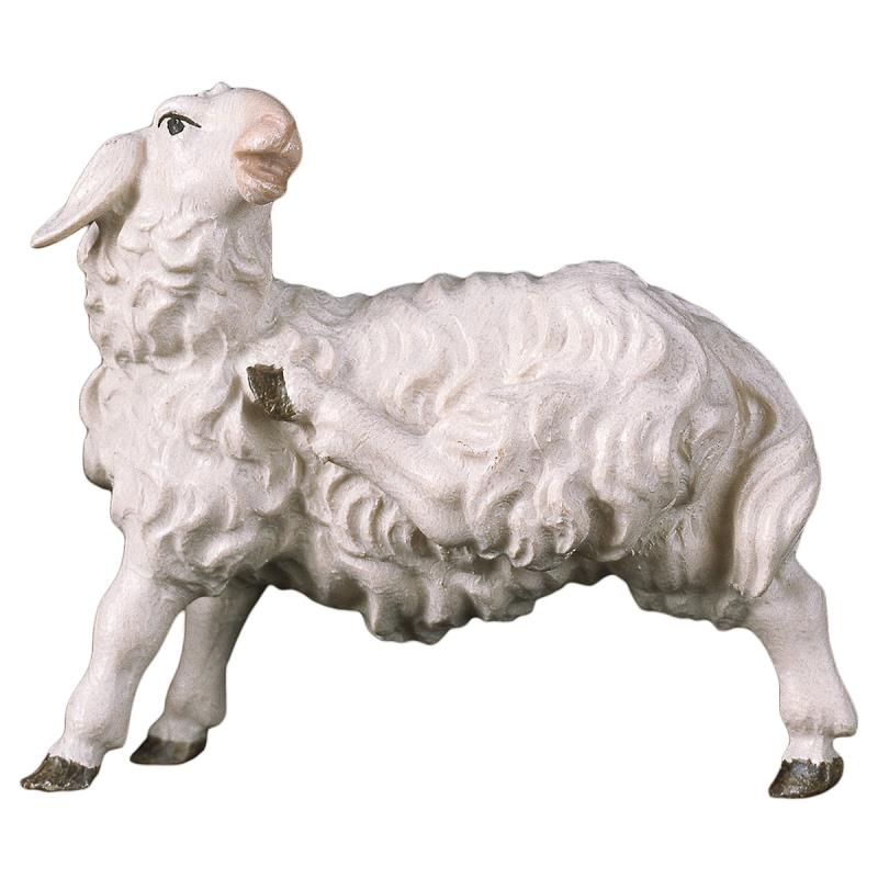 ul pecora che si gratta. 10 cm.scolpito in legno d