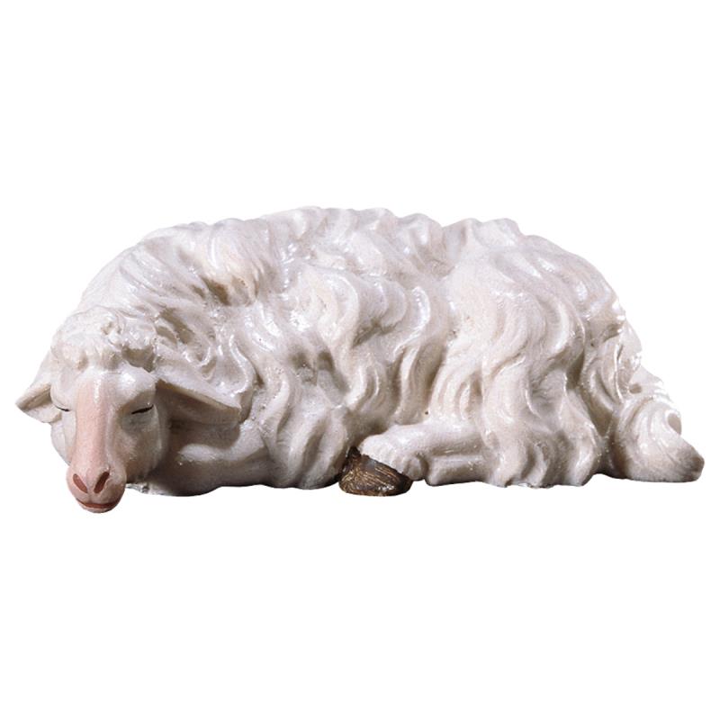 ul pecora che dorme. 12 cm.scolpito in legno di ac