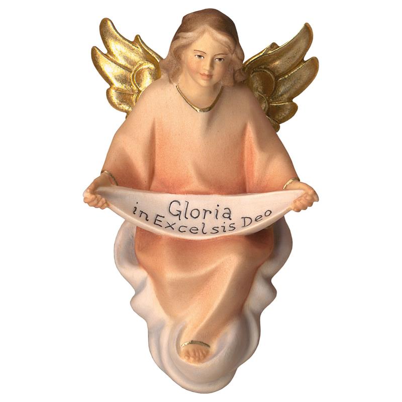 co angelo gloria. 50 cm.scolpito in legno di tigli