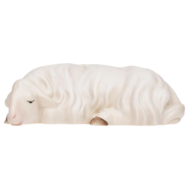co pecora che dorme. 10 cm.scolpito in legno di ac