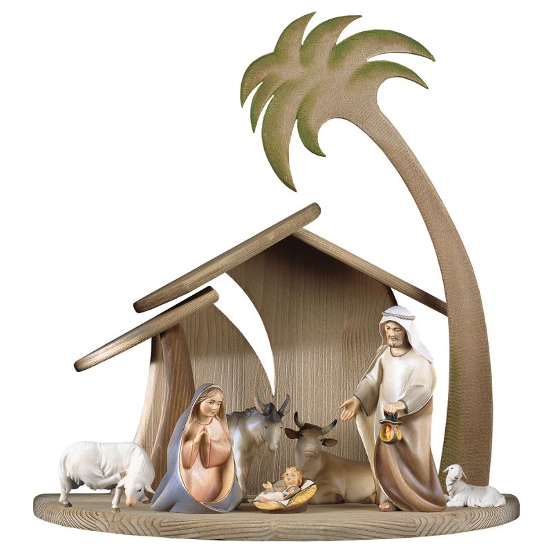 co presepe cometa set 9 pezzi. 12(36x18x36)cm.sc