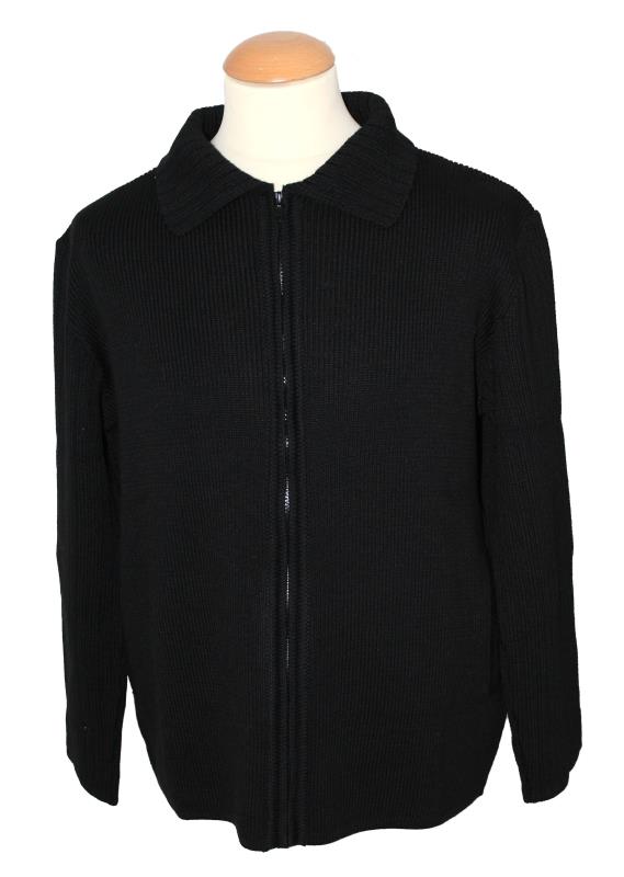 maglione suora con cerniera nero