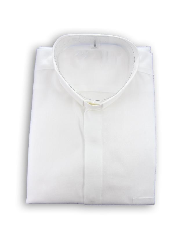 camicia clergy fila fil manica lunga bianco