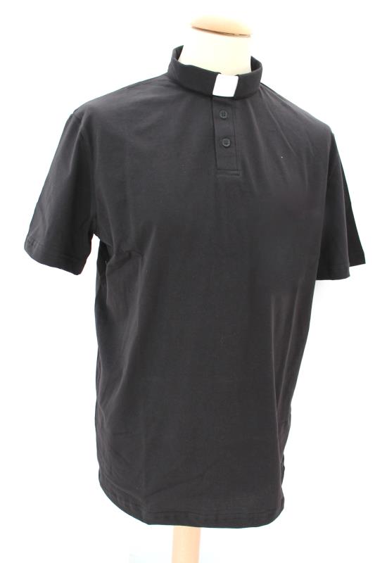 polo clergy in cotone manica corta taglia xxl
