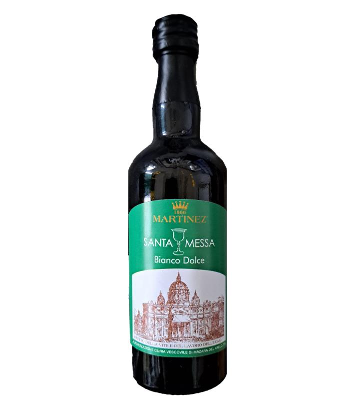 vino bianco dolce in bottiglina da 5 cl monouso