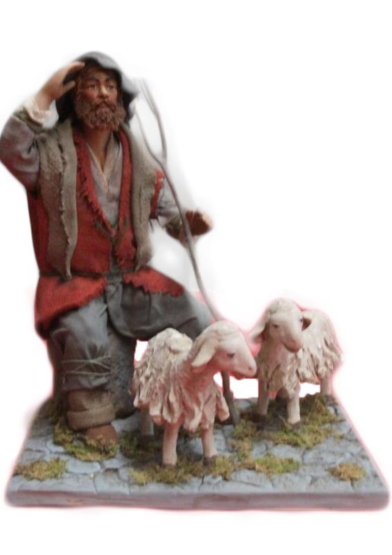 guardiano pecore cm 24 terracotta