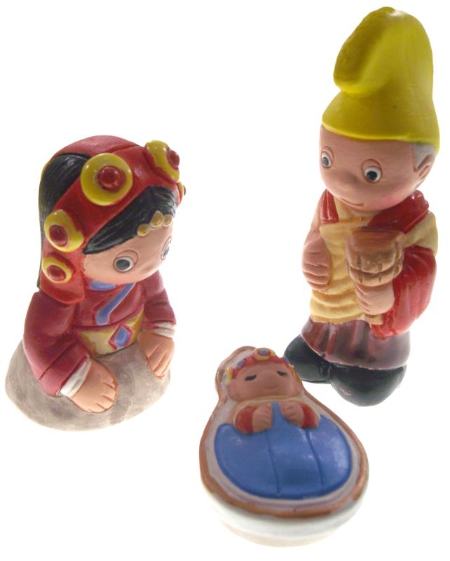 presepe tibet 3 pz cm 6