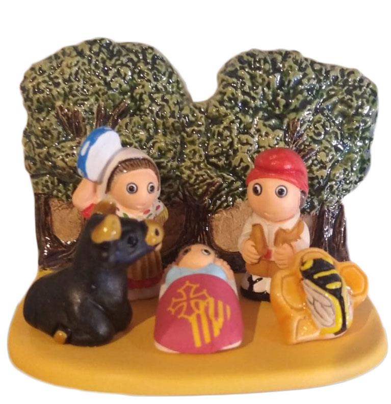 presepio etnico roussilion francia cm 7