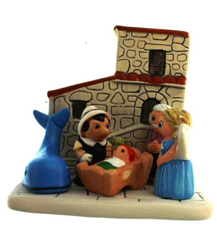 presepio etnico pinocchio cm 7