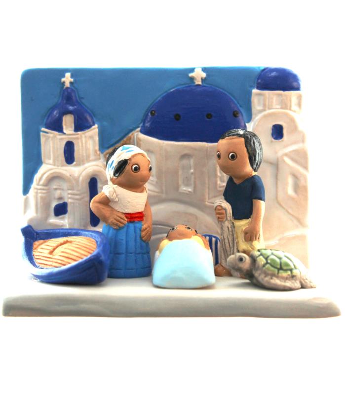 presepio etnico santorini cm 7
