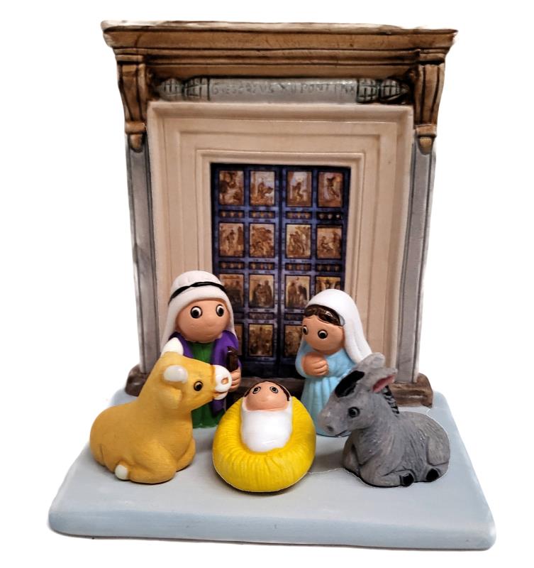 presepio etnico porta santa cm 7