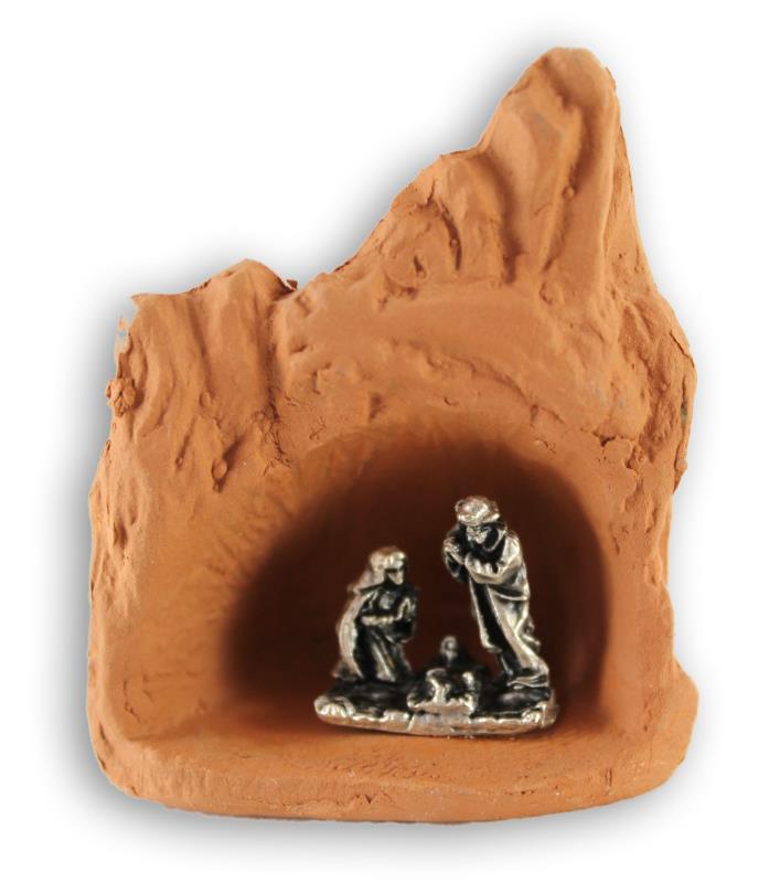 presepe miniatura terracotta cm 7x7