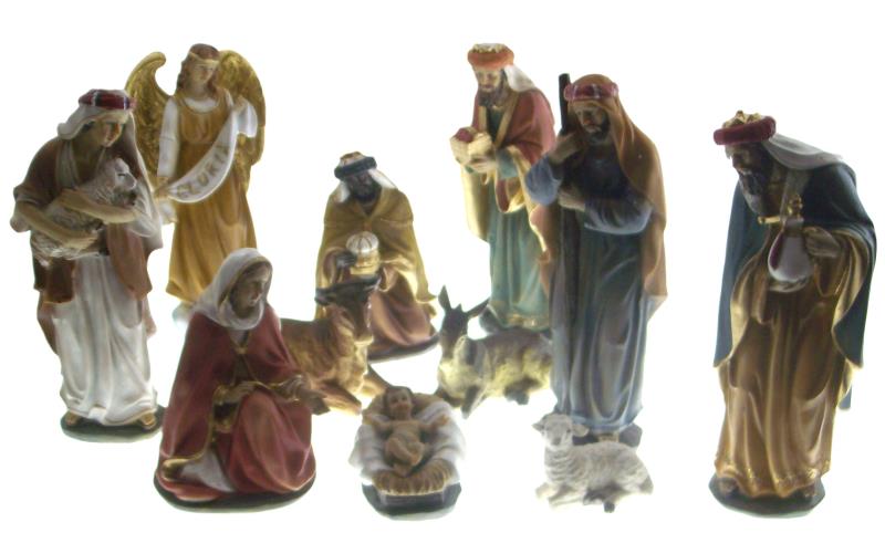 presepe completo altezza cm 15 pezzi 11