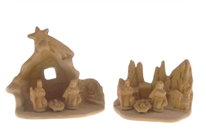 presepe terracotta naturale cm 8x8