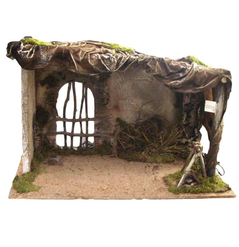 capanna altezza cm 53 per presepe