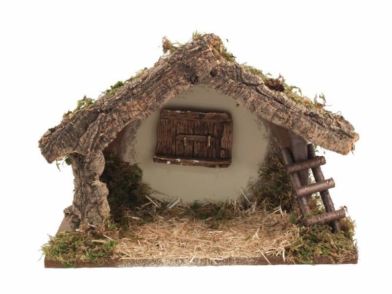 capanna per presepe cm 36x16x26