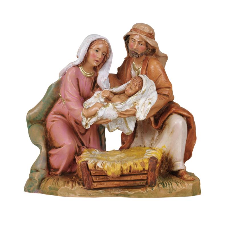 sacra famiglia presepe cm 12 fontanini