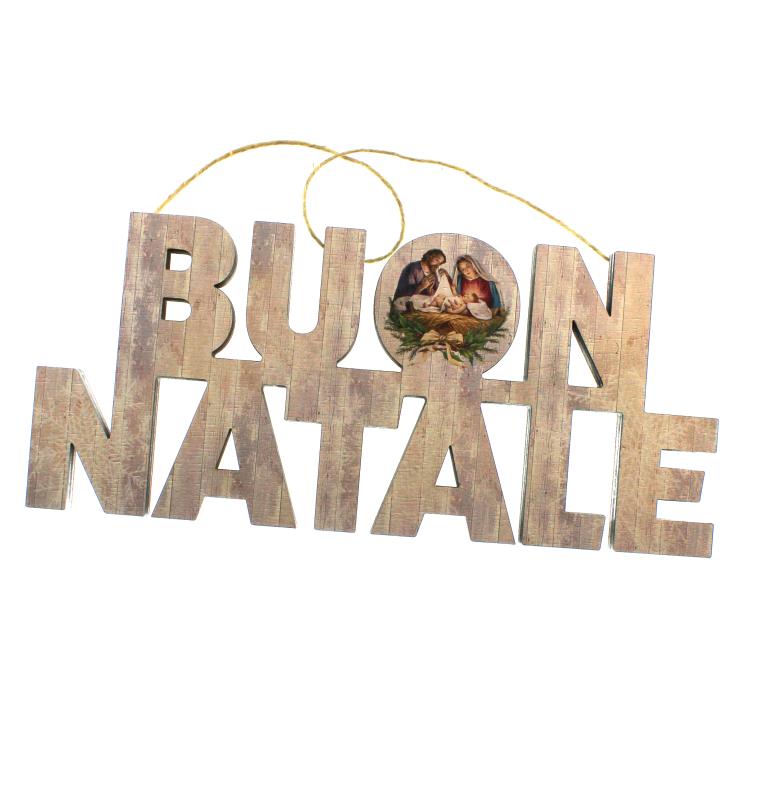 targhetta buon natale per decorazione porta