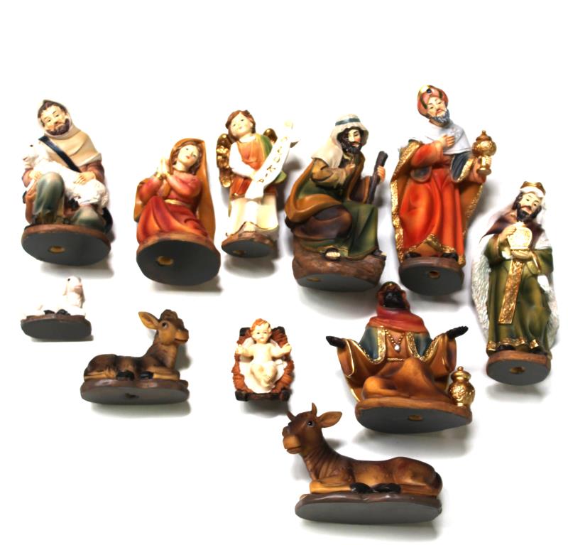 presepe completo altezza cm 15 pezzi 11