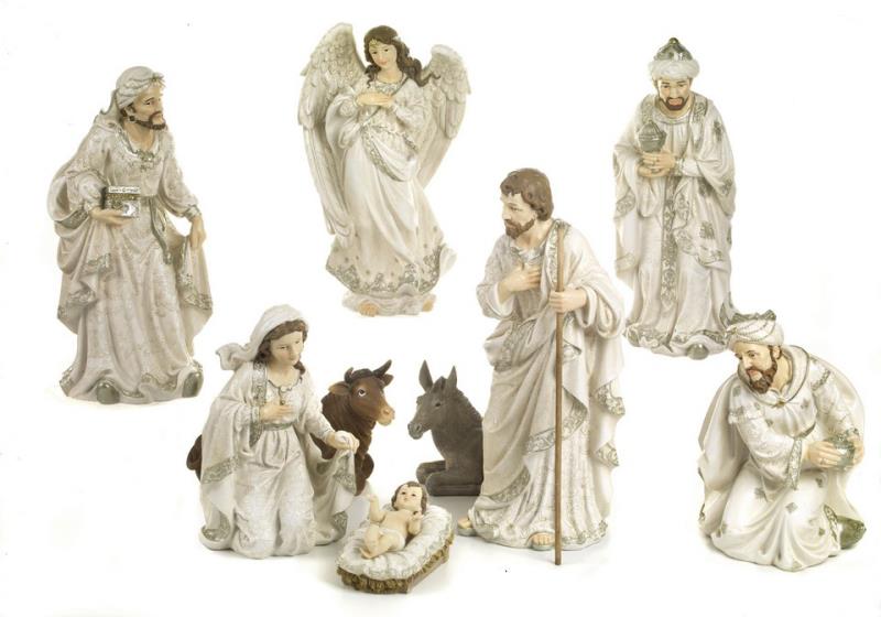 presepe completo cm 44,5 pezzi 9