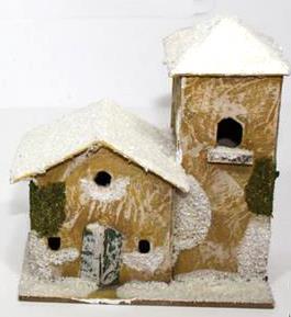 casa innevata cm 11 per paesaggio presepe