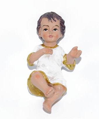 gesu bambino vestito cm 10