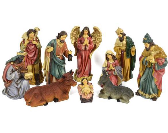 presepe completo altezza cm 21 pezzi 10