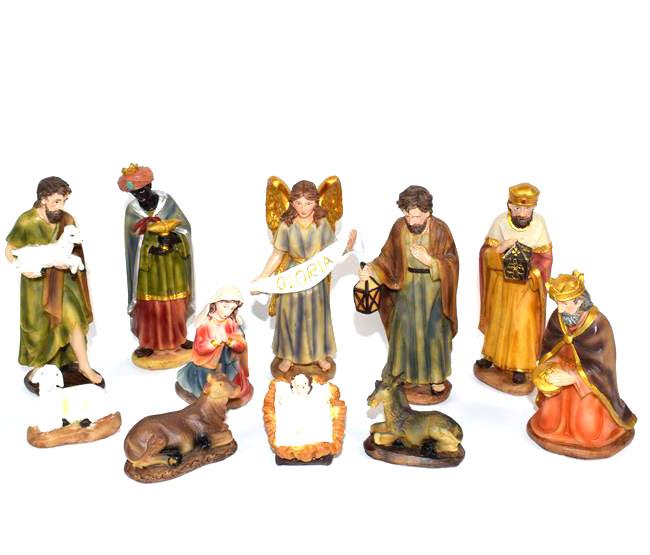 presepe completo altezza cm 15 pezzi 11