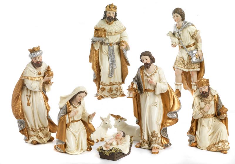 presepe completo altezza cm 26 pezzi 9