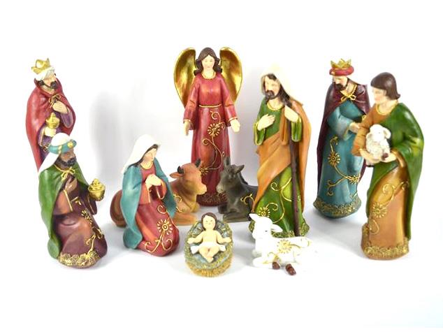 presepe completo altezza cm 29 pezzi 11