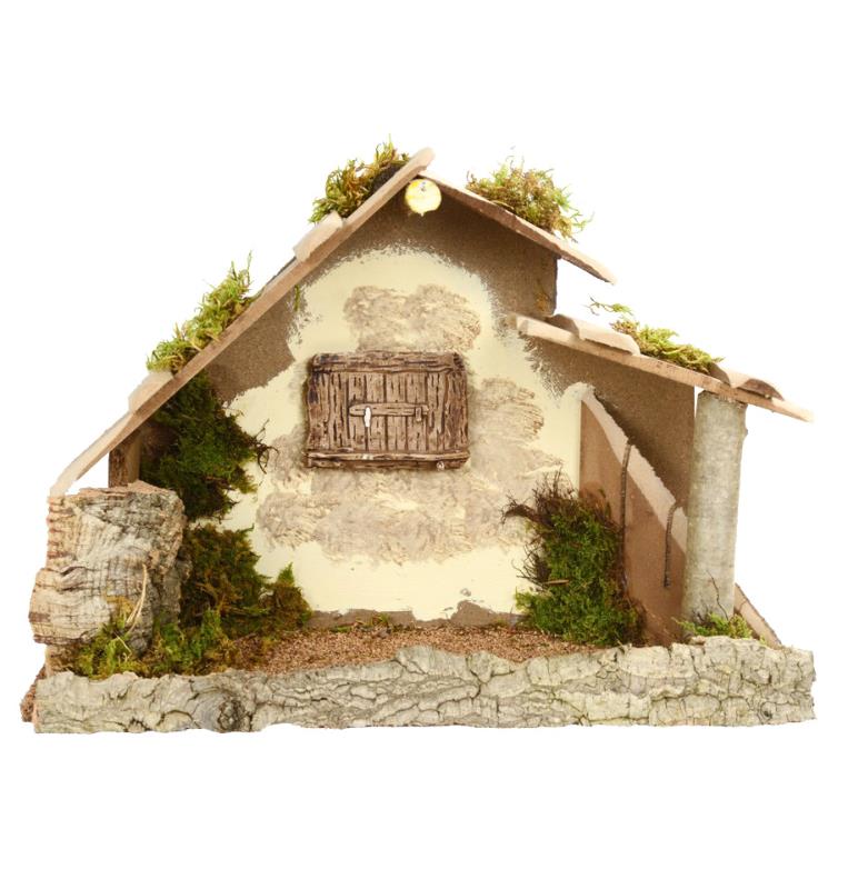 capanna per presepe altezza cm 28
