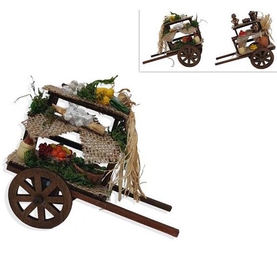 carretto per presepe cm 15