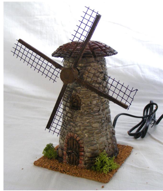 mulino a vento  cm 12x12x24 cm