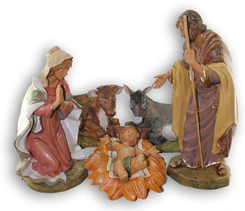 personaggi per presepe cm 45 colore tipo legno