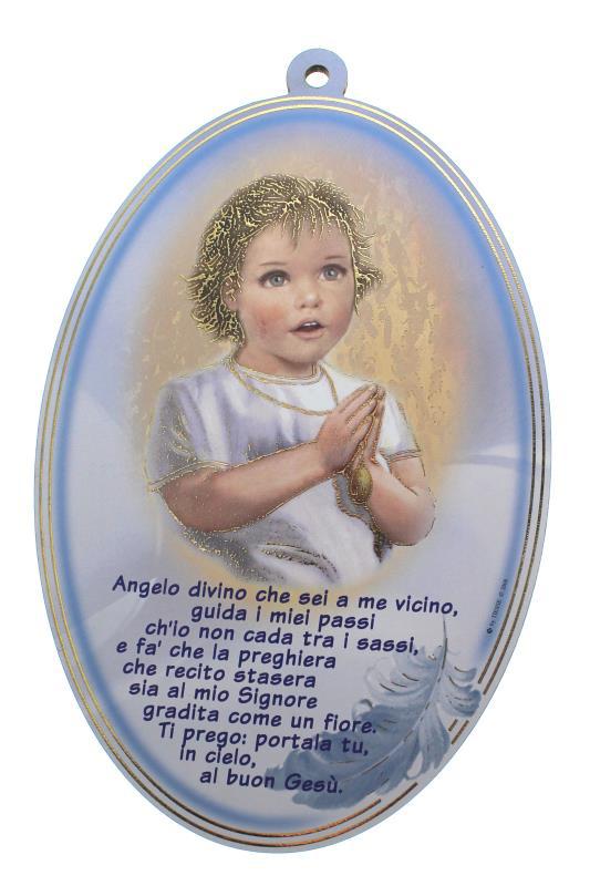 quadretto angelo custode 17x11