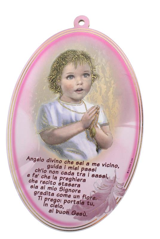quadretto angelo custode 17x11