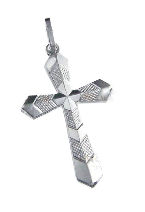 croce in argento cm 3,4