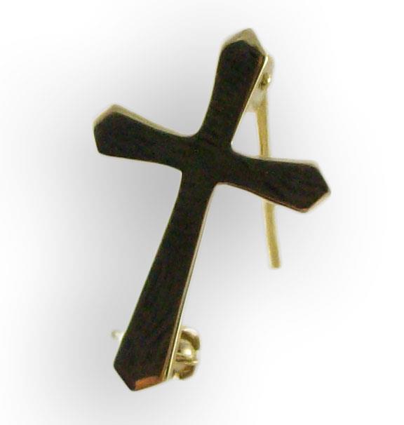 croce in oro cm 2,5 c/spilla