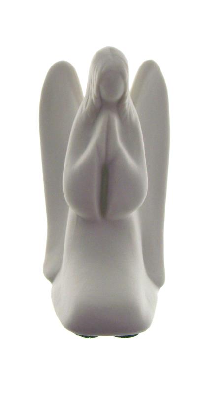 statua angelo in porcellana bianca cm 8