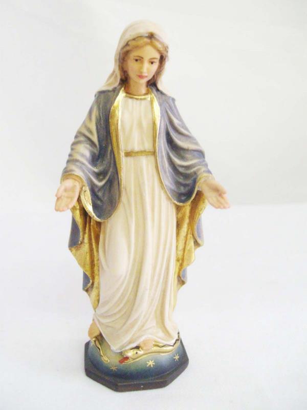 statua miracolosa cm 12 legno scolpito