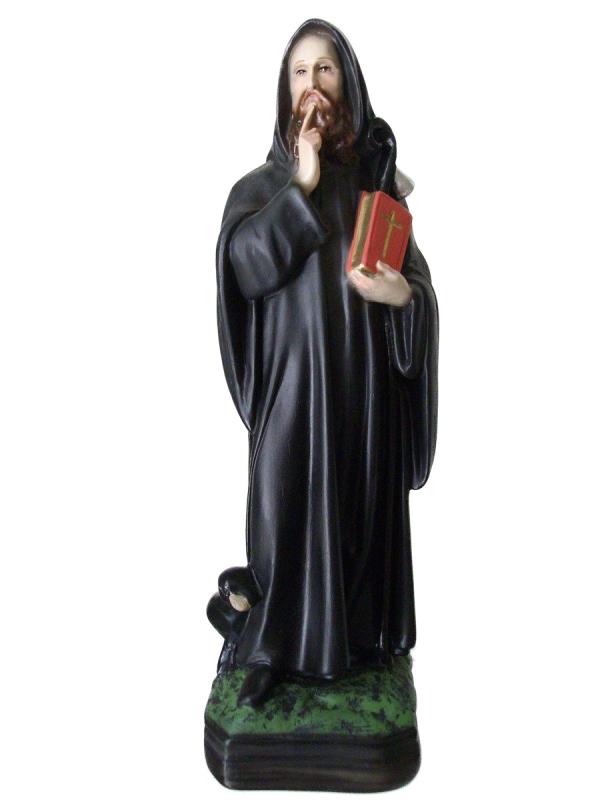 statua san benedetto in resina cm 30