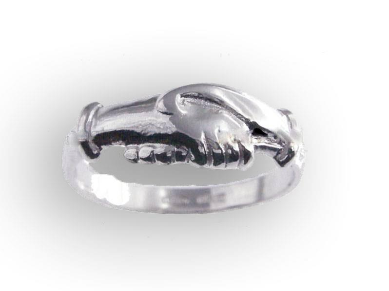 anello santa rita in argento argento
