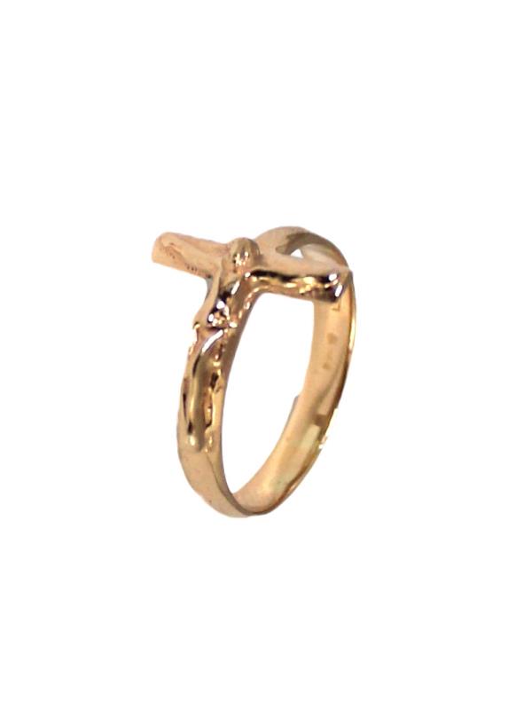 anello crocifisso in oro oro