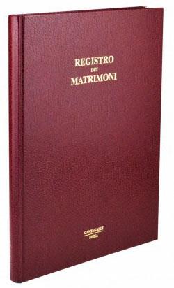 registro per sacramenti matrimonio