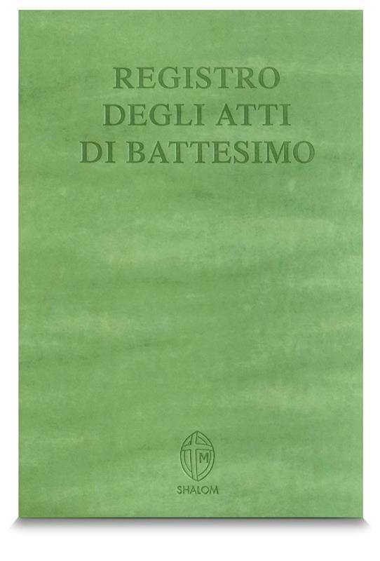 registro per sacramenti cm 23x33 battesimo